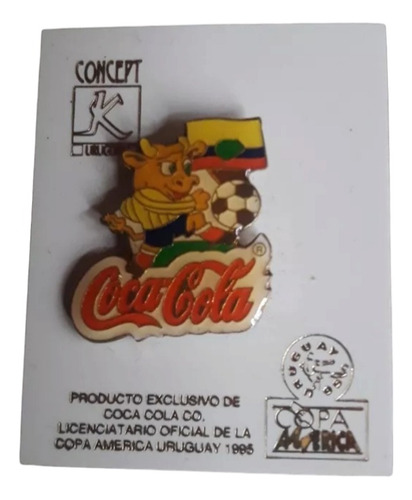 Coca Cola Pin Copa America Uruguay 1995.