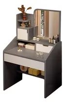 Comprar Lazydot Tocador Con Espejo Con Luces Y 2 Cajones, Tocador De Maquillaje Blanco Moderno, Fácil De Instalar, Vanity Tocador Mueble Maquillaje Para Recamara, Color Gris