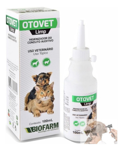 Limpar Ouvido De Cachorro Com Soro Fisiológico Otovet 100ml