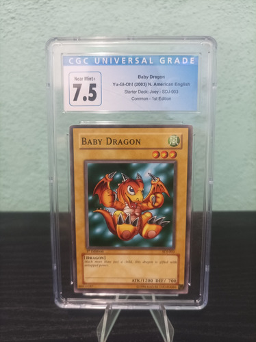 Yu-gi-oh! Cgc 7.5 Baby Dragon 1st Edition Short Print 2003