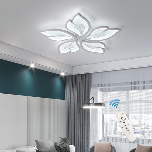 Becailyer Lámpara De Techo Led Regulable De 60 W Con Control