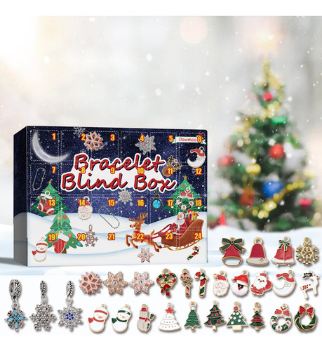 Calendario De De Adviento De Navidad 24 Días Pulsera De
