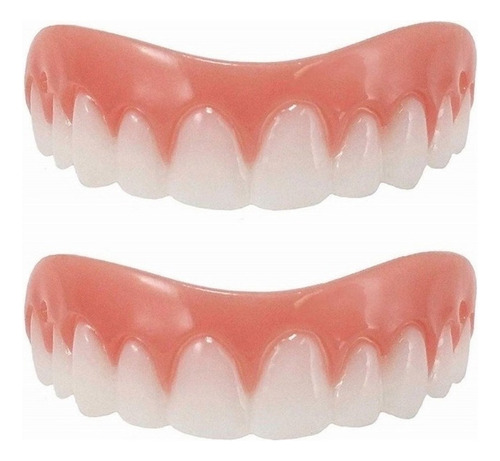 2 Set De Prótesis Profesionales De Silicona Brillante Dentes