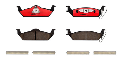 Balatas Ceramica Traseras Dodge Dakota 3.7l V6 2004 Brembo