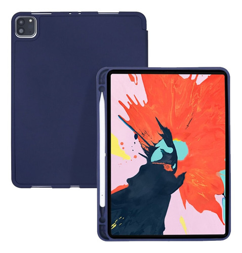 Case P iPad Pro 11 2022 4 Ger M2 A2759 Robusto Anti Impacto Cor Azul-claro