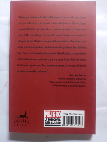 Del Ser Al Hacer. Los Origenes De La Biología Del Conocer