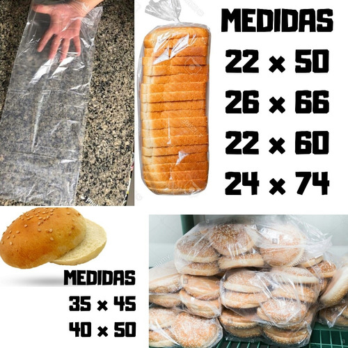 Bolsas Para Pan De Sandwich  35x45cm