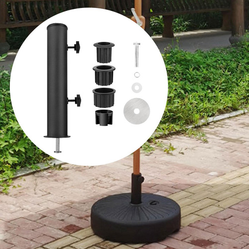 Tubo De Soporte Tubo Pesado De Mármol Negro Pole De Del