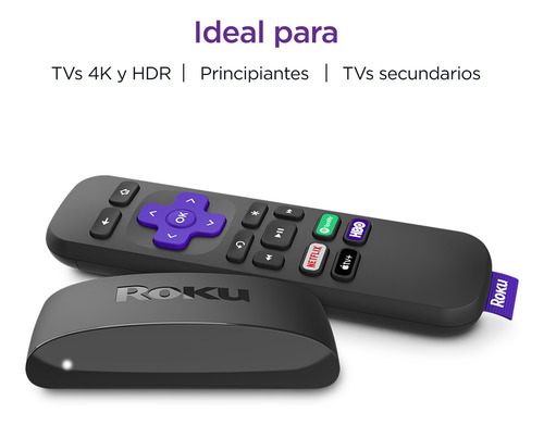 Imagen 2 de 5 de Roku Express 4k Streaming Tv Uhd Hdr Con Control Remoto