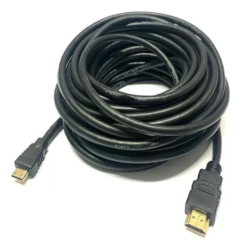 Cabo Mini Hdmi 10 Metros Para Câmera Canon Panasonic Nikon