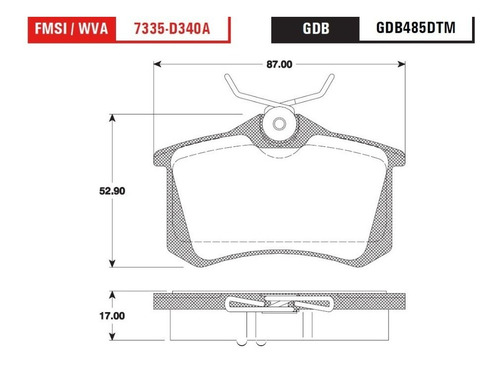 Imagen 2 de 5 de Balatas Ceramicas Tra Volkswagen Jetta A4 2000-2010 Trw