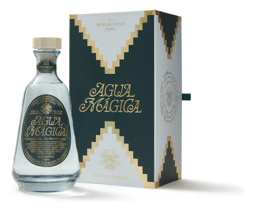 Mezcal Agua Mágica Ensamble, 100% Agave, Con Caja De Regalo
