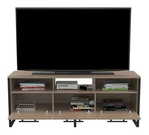Rta Muebles RLM 6247 Rack para Tv Magnum, Color Miel, Con 2 Entrepaños
