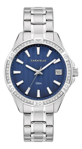 Caravelle By Bulova Aqualuxx Crystal Quartz Silver De Para M