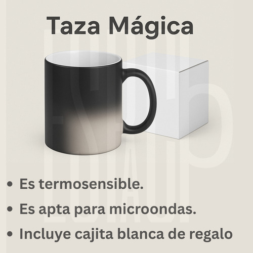 Taza Mágica Dia Del Padre Regalo Personalizado - En Caja Negro El Superhéroe Mas Fuerte Valiente E Increíble Es Mi Papá
