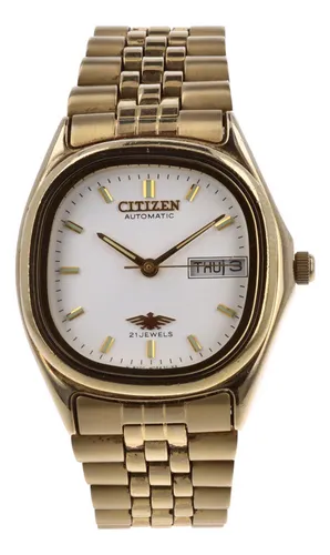 Reloj citizen 21 jewels automatico dorado sale