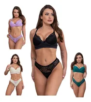 Comprar Conjunto Lingerie Luxo Atacado Kit 5 Conjuntos Em Promoção