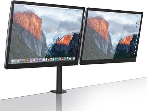 Imagen 2 de 7 de Base Monitor Doble Para Escritorio Con Abrazadera Argomtech