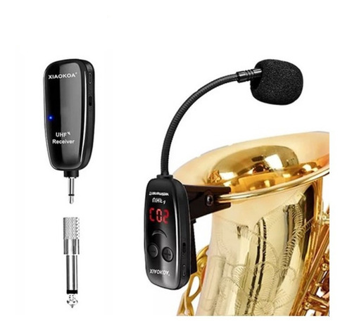 Microfono Inalambrico Uhf Para Saxofon Musical Premium