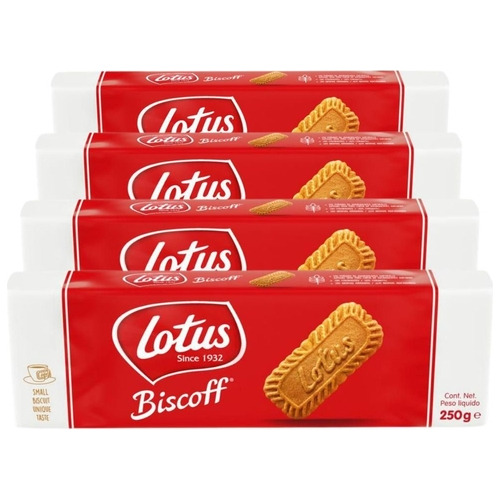 4x Biscoito Belga  Lotus Biscoff 250g