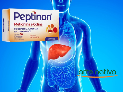 Peptinon = Xantinon 30 Comp Metionina + Colina - Arte Nativa Sem Sabor