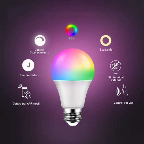 Bombilla Inteligente Con Conexión Zigbee Y Control Por Voz