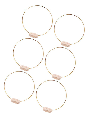 6 Piezas De Centro De Mesa De Aro Floral, Soporte Dia 25cm