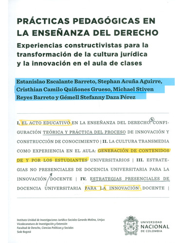 Prácticas Pedagógicas En La Enseñanza Del Derecho