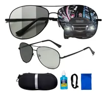 Comprar Gafas De Sol OBLACI GOTA NORMAL Fotocromaticas Oscurecen Polarizado Conducir Uv Lente Gris Oscuro Varilla Negro Armazón Negro Diseño Gota Modelo
