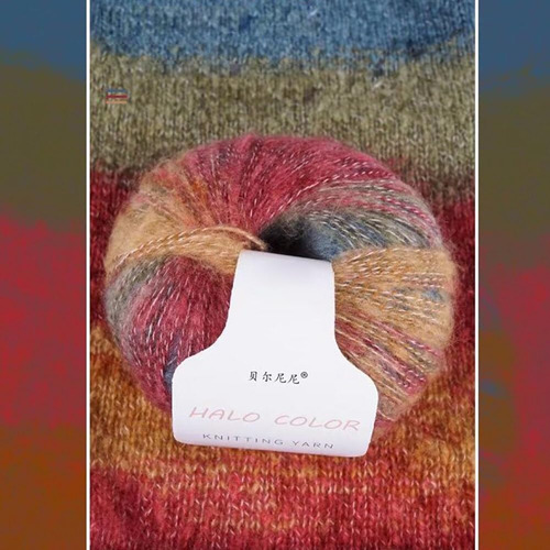 Mohair - Hilo De Lana Tejer Y Ganchillo, 3 Madejas Degr...
