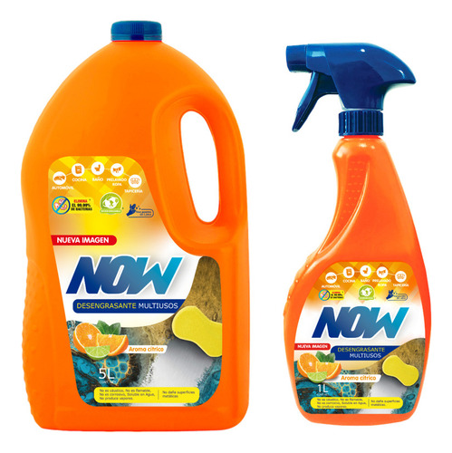 Now Bi Pack Limpiador Desengrasante Multiusos Bio Degradable