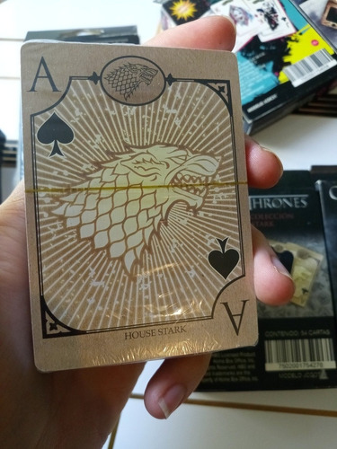 Baraja Original Póker Juegotronos Gamethrones Cas Stark Lobo