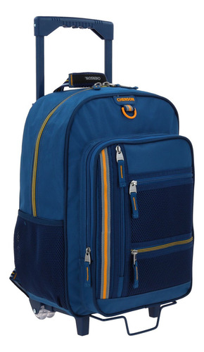 Mochila Grande Con Ruedas Escolar Chenson Chey Azul