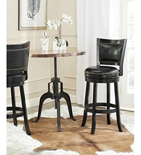 Taburete De Bar Safavieh Home Collection Lazzaro Negro 