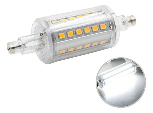 Lampara Led R7s Para Reflector 8w 78mm Calida Fria Candil Luz Blanco Frío