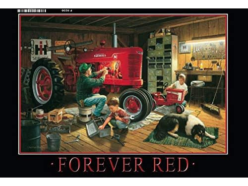 Forever Red Farmall Traktor Metal Tin Sign Custom Metal...