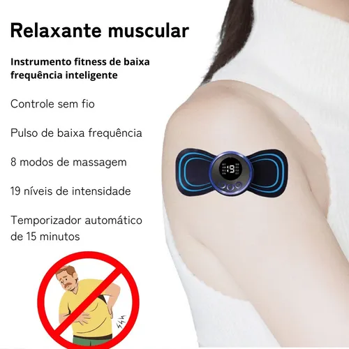 Imagem 3 de 10 de Massageador Portátil Recarregável Dor Pescoço Coluna Pernas