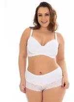 Comprar Calcinha Plus Size + Sutiã Bojo Renda Luxo Sexy Sensual