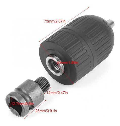 Adaptador De Llave Cuadrada De Enchufe De 10 Piezas De 1/2