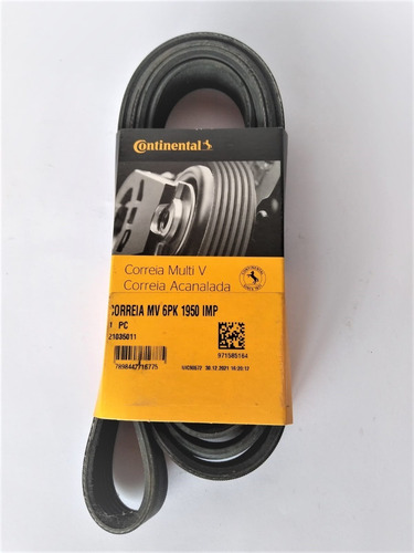 Imagem 2 de 4 de Correia Motor S10 Blazer Troller 2.8 Mwm Continental 6pk1950