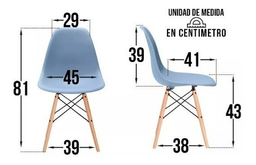 Sillas Eames Varios Colores Para Adulto Tcweb