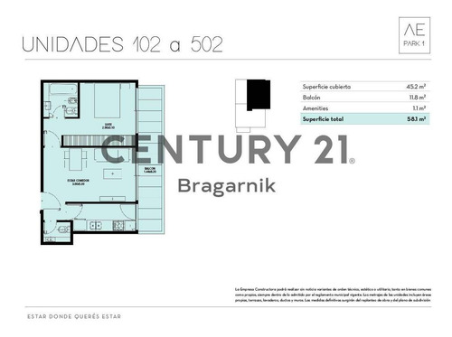 Imagen 5 de 7 de Venta 2 Ambientes Palermo Terraza Con Parrilla