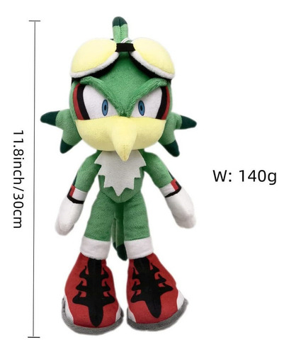 Lz Novo Cv Sonic Jet The Hawk Boneco De Pelúcia 30 Cm