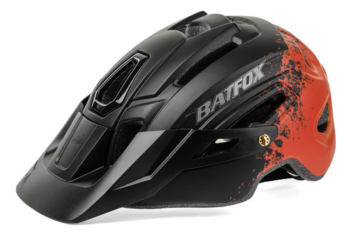 Casco De Bicicleta De Montaña Batfox Para Ciclismo Con Luz