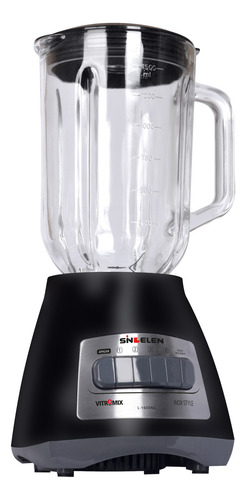 Licuadora Jarra Vidrio Sindelen L-1600ng 1,5lts Color Negro