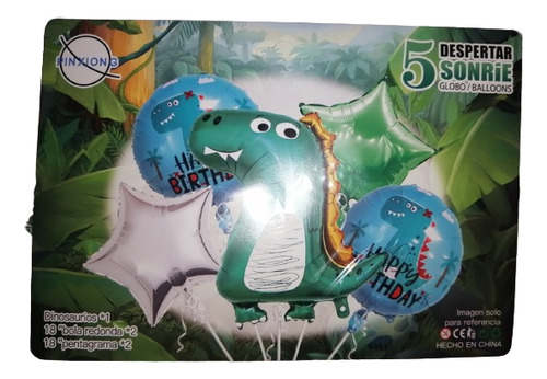 Set De Globos Dinosaurio 