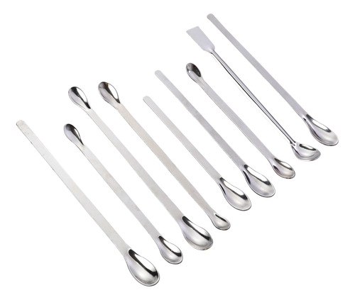 Cucharas De Muestreo De Acero Inoxidable 9 En 1, Para Labora