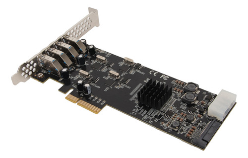 Tarjeta Pci Express Usb 3.0 De 4 Puertos Pcie Dedicada De 5