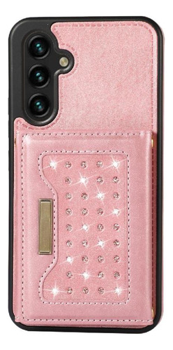 Funda Cartera Con Brillo A La Moda Para Samsung Galaxy S24