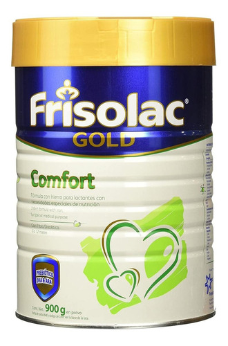 Leche de fórmula en polvo Frisolac Gold Comfort en lata de 900g - 0  a 12 meses